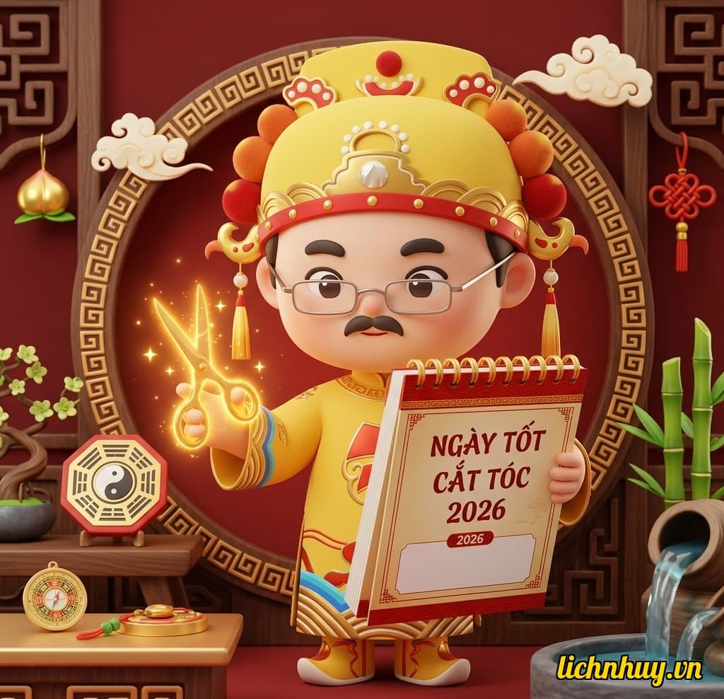 Ngày Tốt Cắt Tóc Năm 2026: Lịch Rước Lộc Và Xả Xui